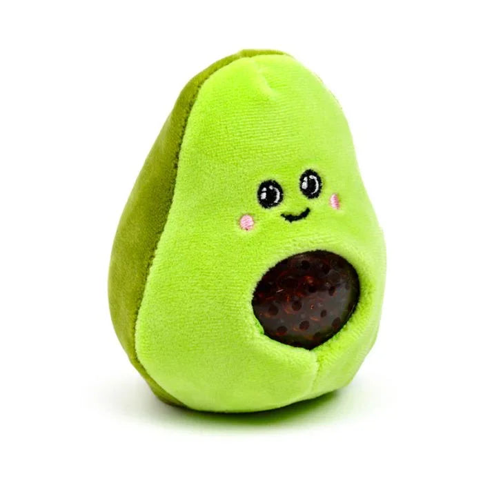 Plüss avokádó játék mosolygó arccal, puha baba és gyerekjáték