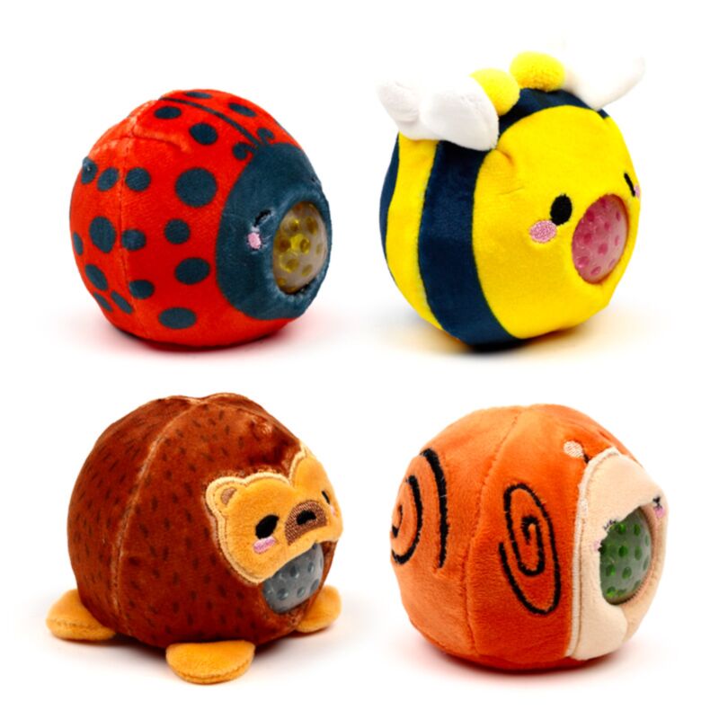 Puckator Squeeze Toy, Plush - Garden Animals