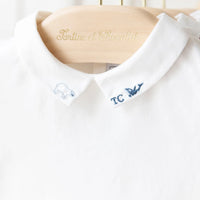 Tartine et Chocolat®  Embrodery sarkvidék galléros body - Bleu grisé