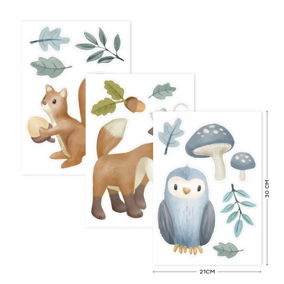 Little Dutch Falmatrica szett - Forest Friends (3 ív)
