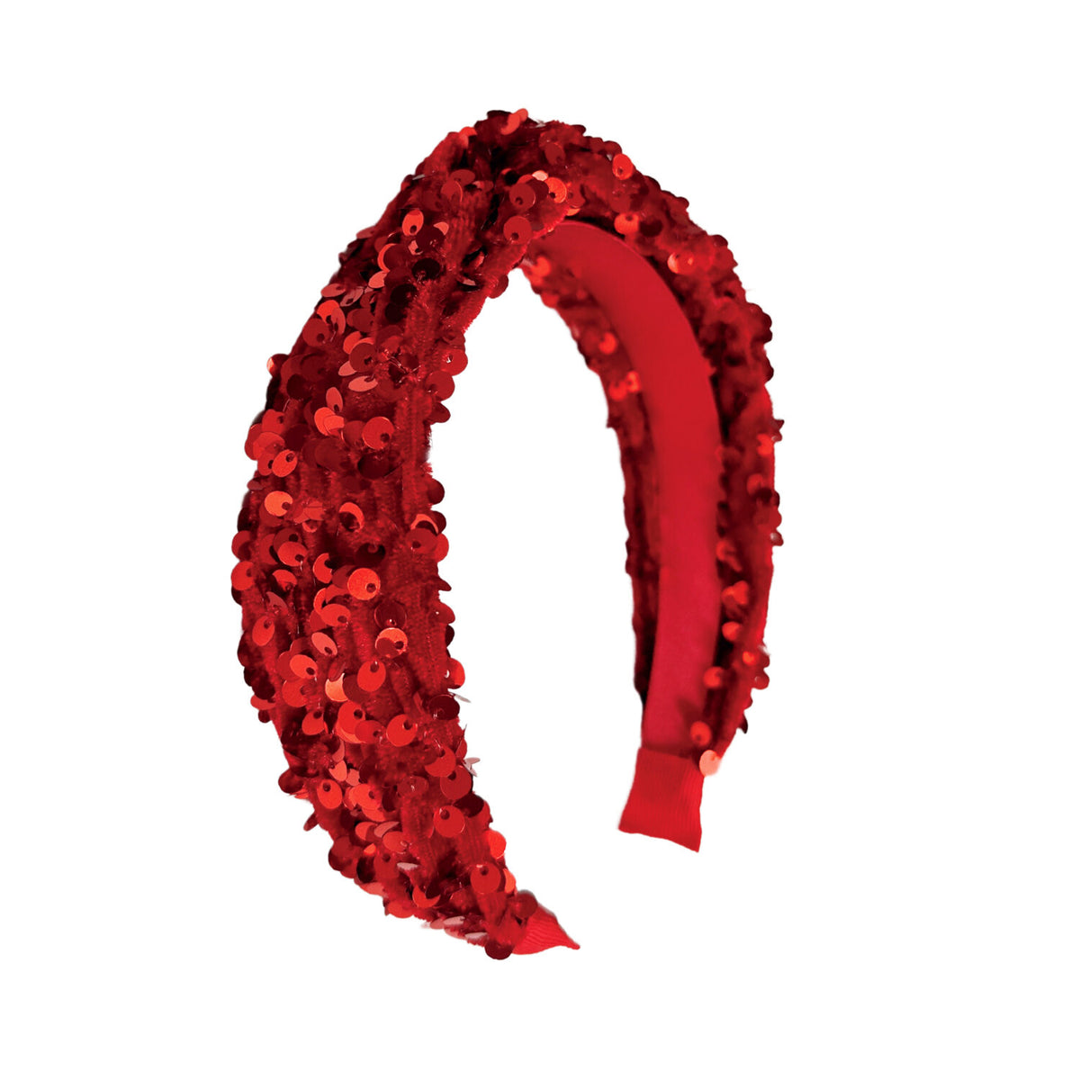 Rockahula Glitter Velvet Headband - Red