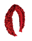 Rockahula Glitter Velvet Headband - Red