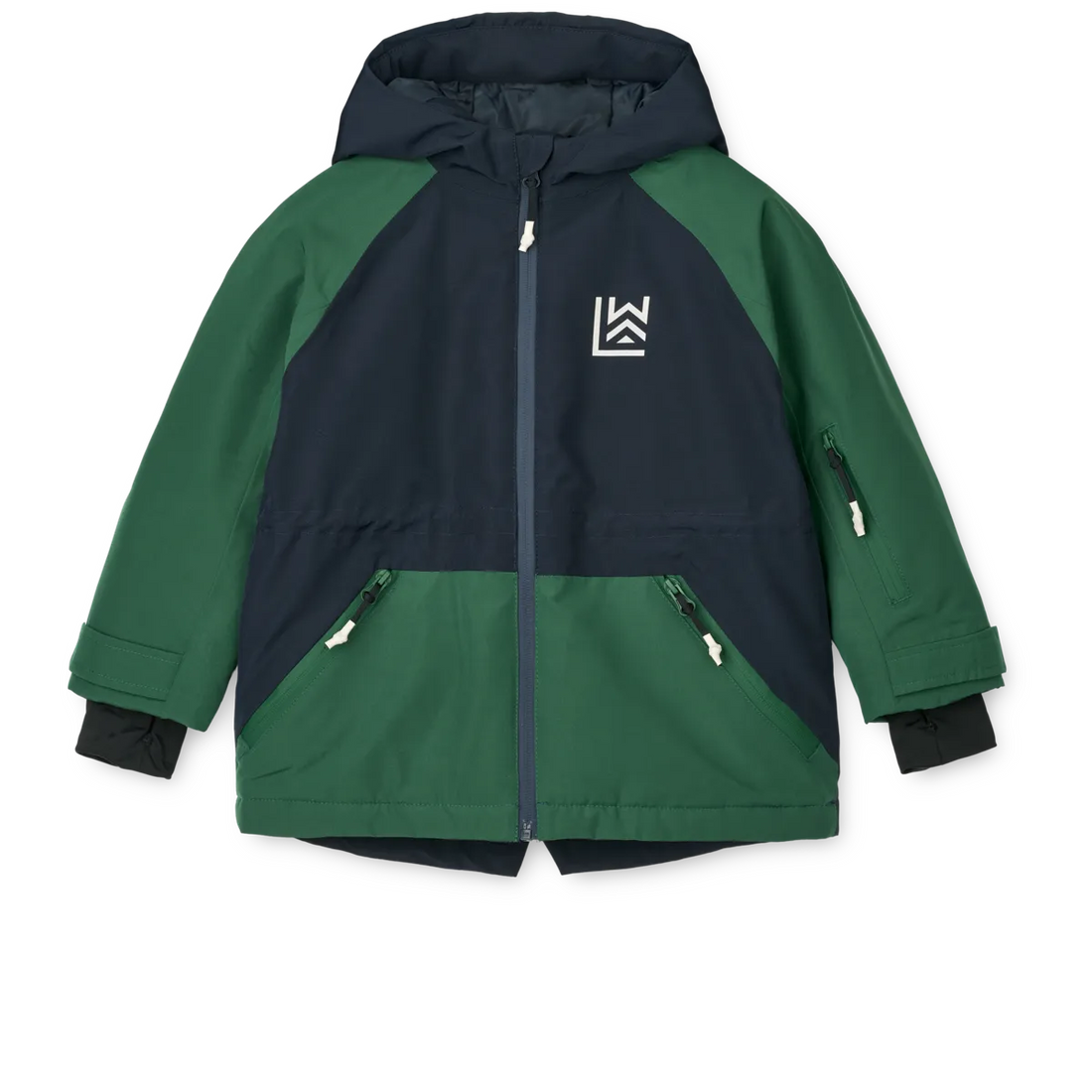 Liewood Kalle jacket - Classic navy / Garden green