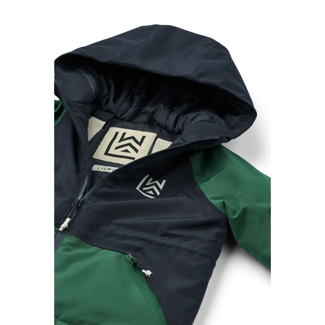 Liewood Kalle jacket - Classic navy / Garden green
