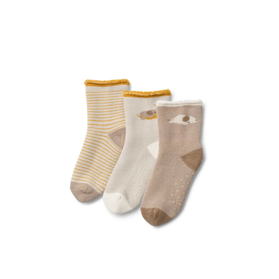Liewood® Eloy Baby Zokni - Elephant / Creme de la Creme