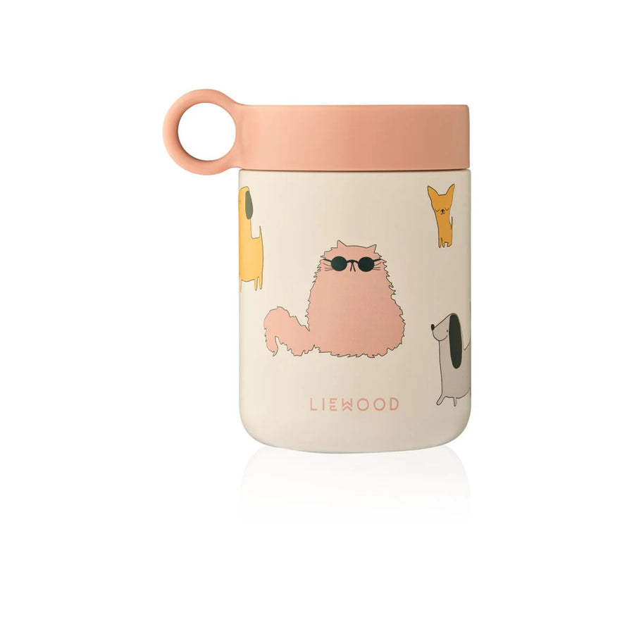 Liewood® Kiani food jar - Cats and dogs / Sandy