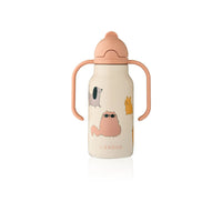 Liewood® Kimmie Kulacs 250 ml - Cats and Dogs / Sandy
