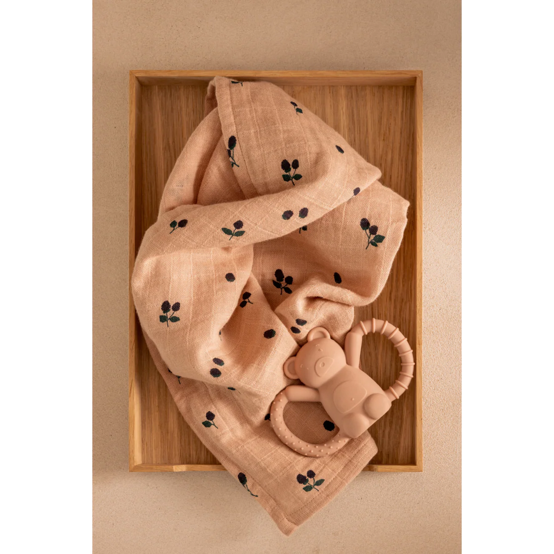 Liewood® Lewis Muslin Kendő - Mini Berry/Pale Tuscany
