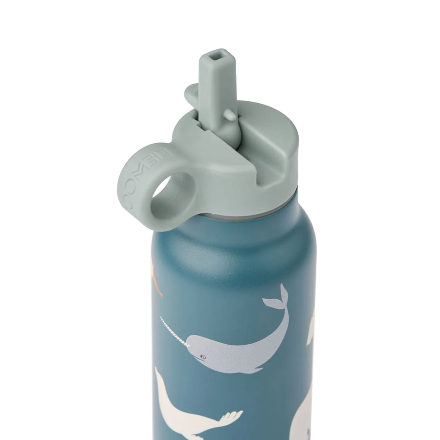 Liewood® Falk Kulacs 350 ml - Arctic Sea / Ocean view