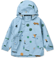 Liewood Pedia raincoat set - Fun / Beach blue