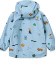 Liewood Pedia raincoat set - Fun / Beach blue
