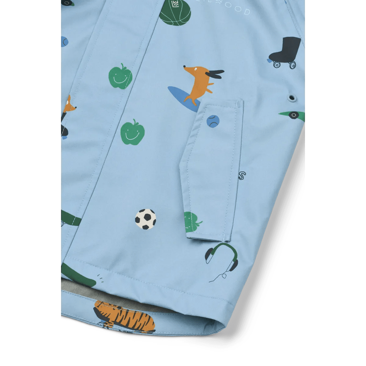 Liewood Pedia raincoat set - Fun / Beach blue