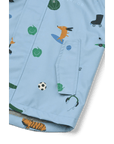 Liewood Pedia raincoat set - Fun / Beach blue