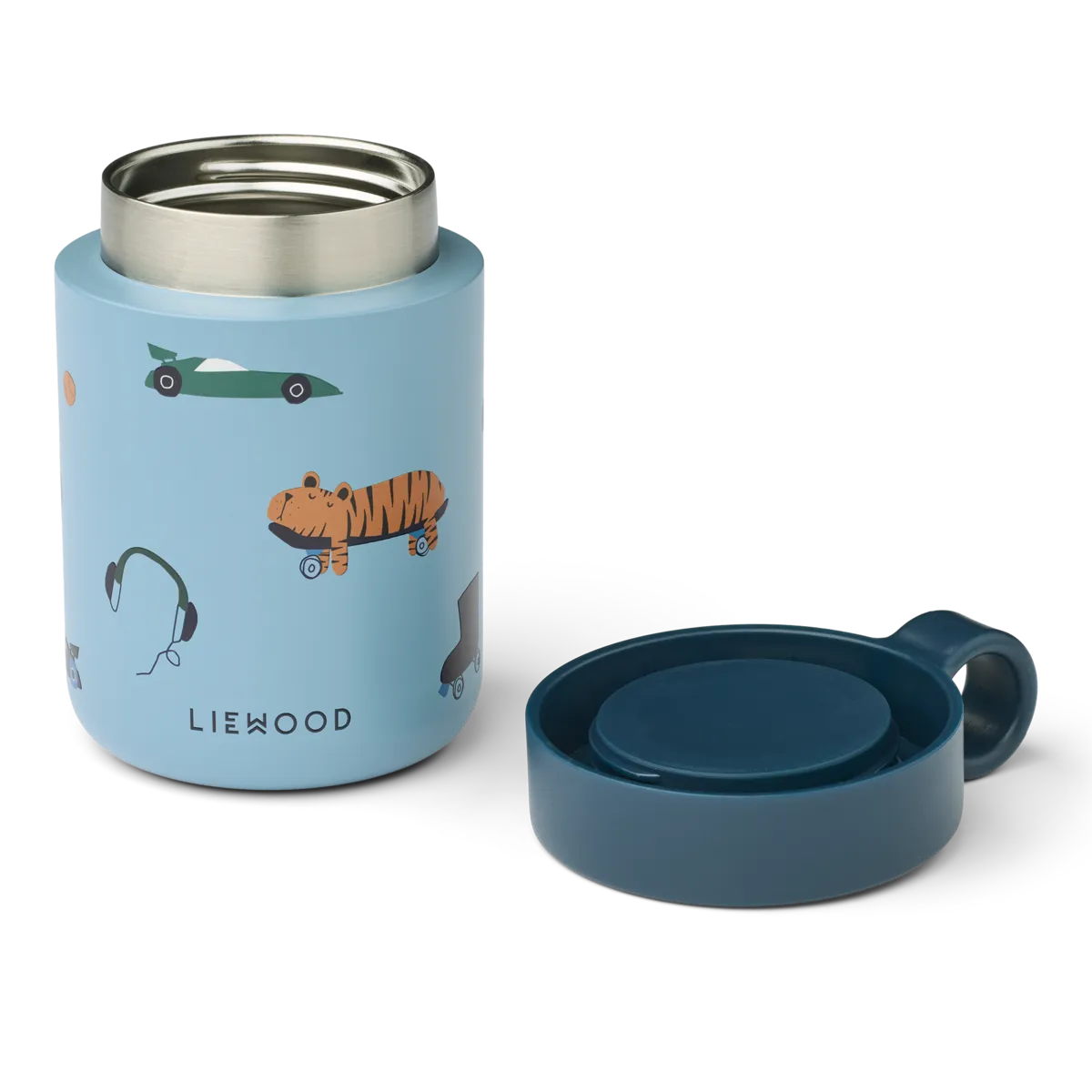 Liewood Kiani food box - Fun / Beach blue
