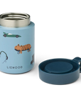 Liewood Kiani food box - Fun / Beach blue