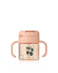 Liewood Kai Tritan szívószálas pohár 280 ml - Berry / Pale Tuscany