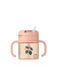 Liewood Kai Tritan szívószálas pohár 280 ml - Berry / Pale Tuscany