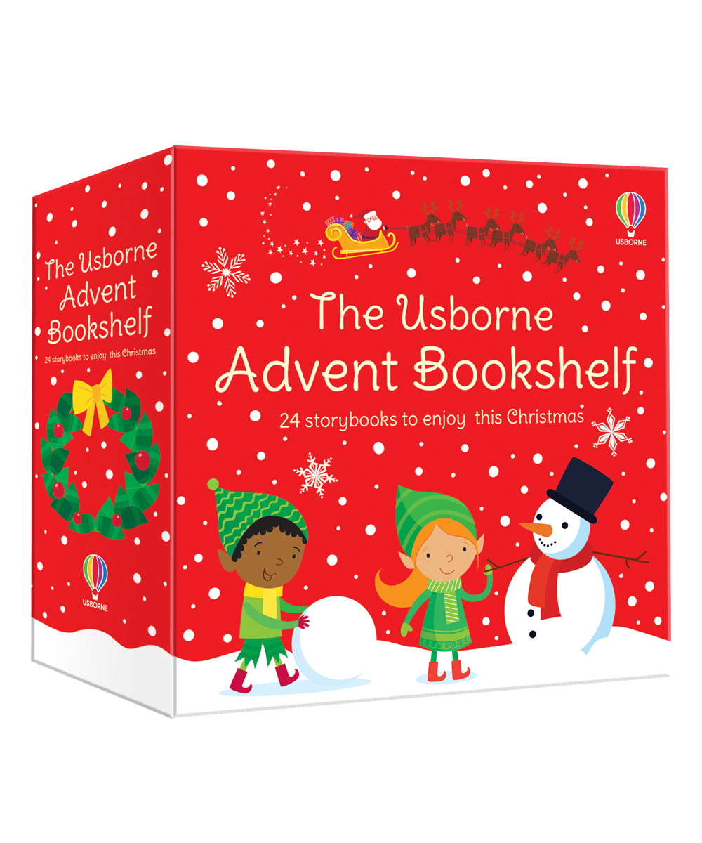 UsBorne® Avent Bookshelf - 24 mesekönyv az advent minden napjára