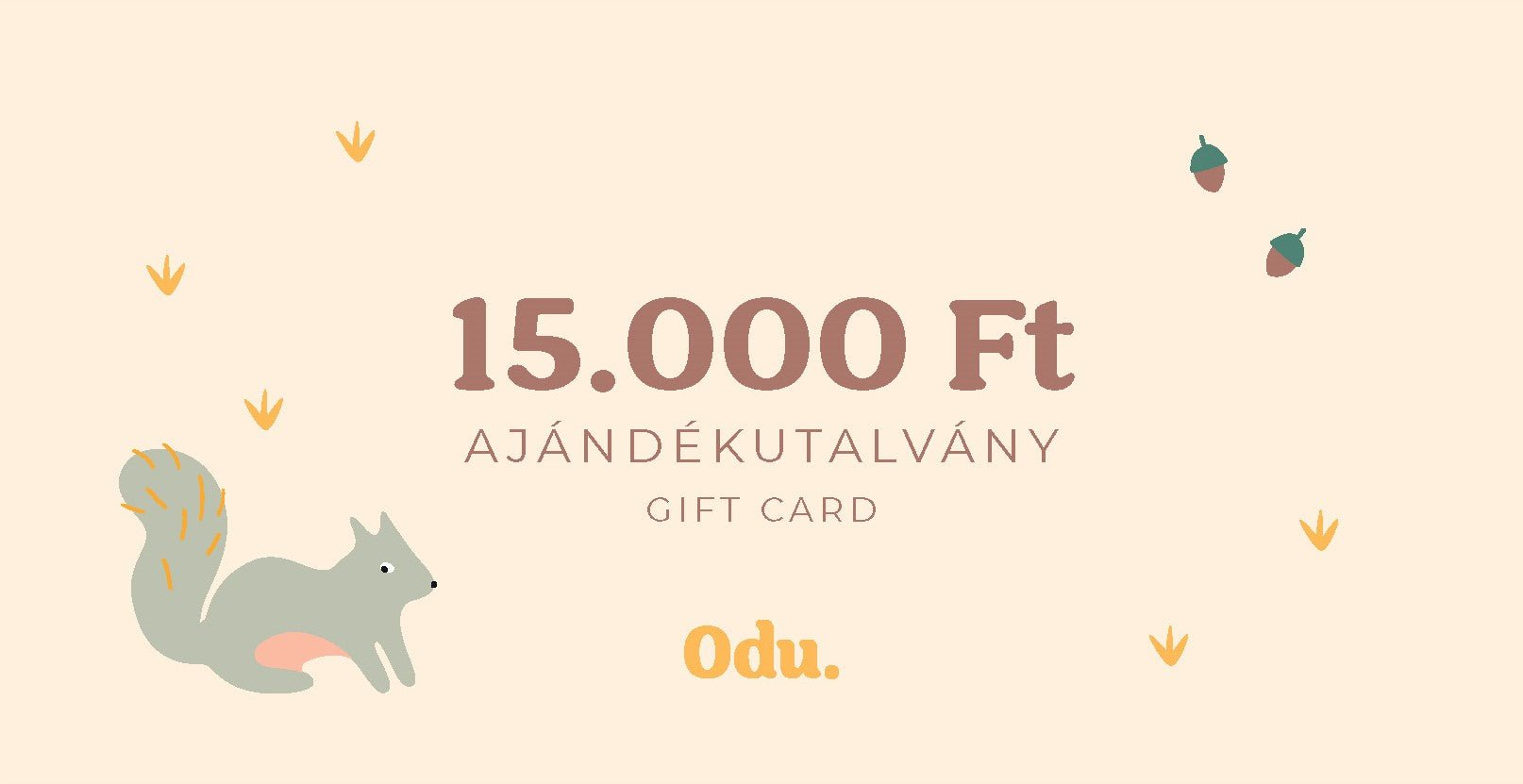 Ajándékkártya - OduStore - Utalvány - OduStore