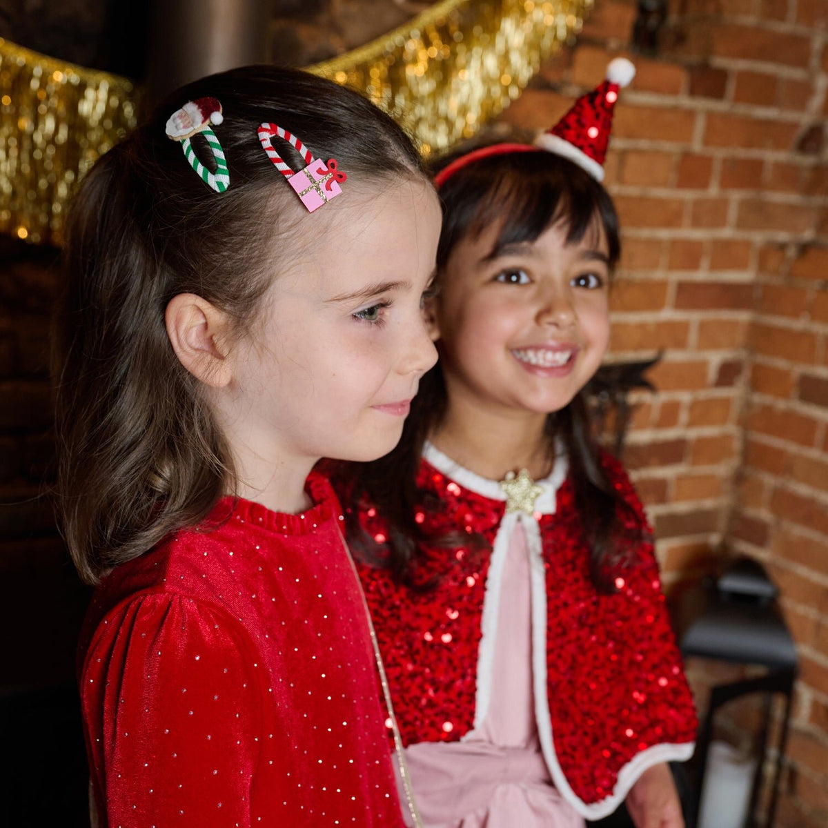 Rockahula Santa hair clips - Merry Santa