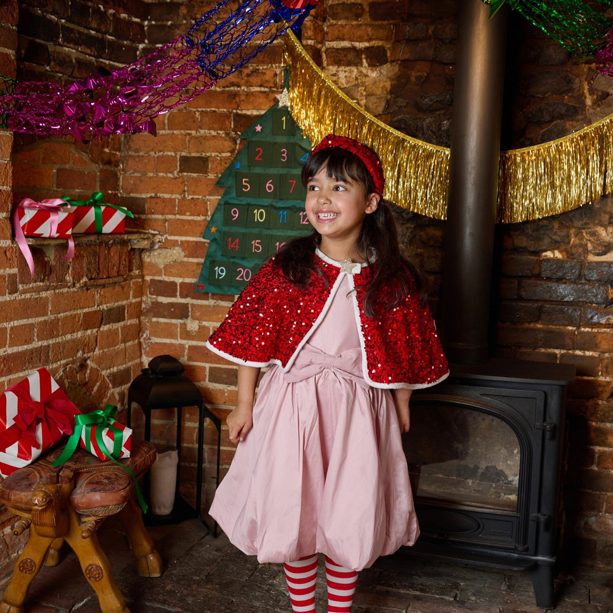 Rockahula Glitter Santa Cape