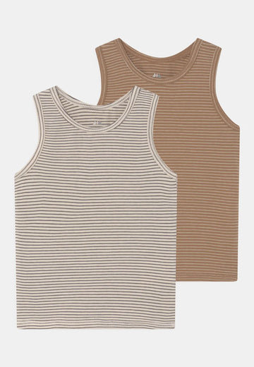 Konges Sløjd- Basic tank top- Tiger/Magnet stripe