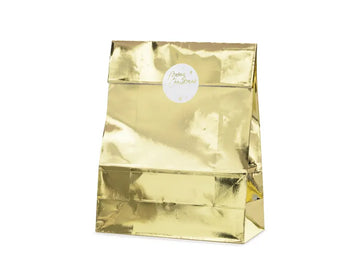 PartyDeco Gold Gift Bag