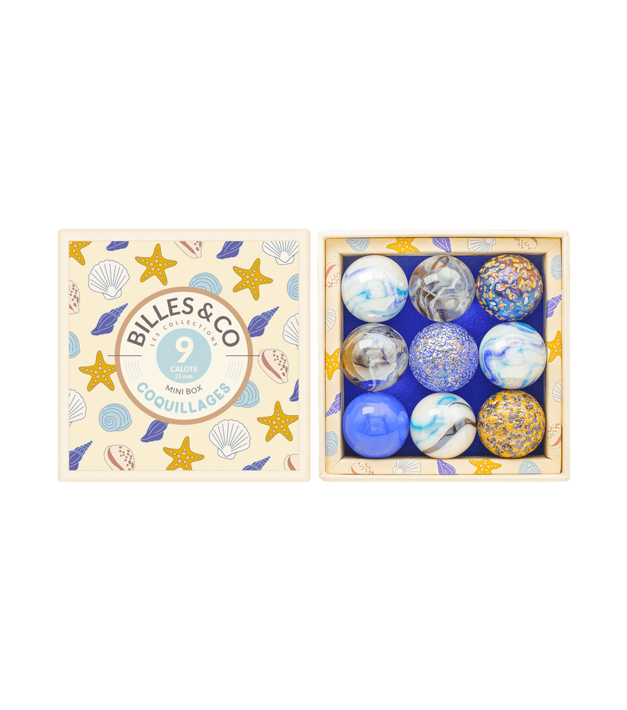 Billes & Co.® Coquillages™ Üveggolyó Box - Billes & Co. - Készségfejlesztők - OduStore