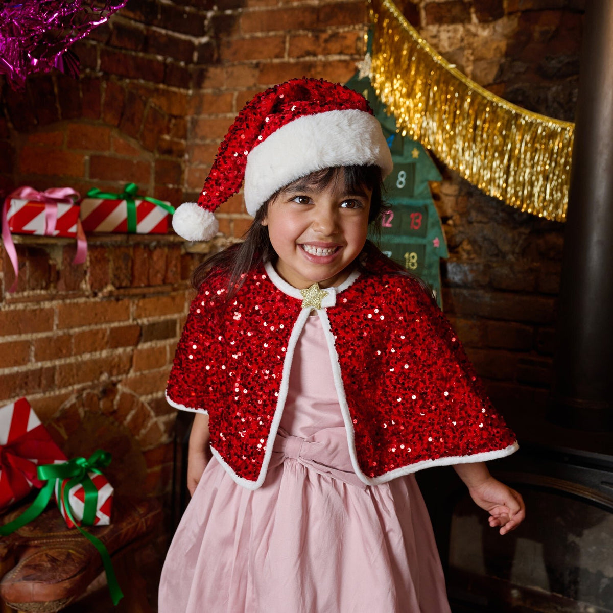 Rockahula Glitter Santa Hat