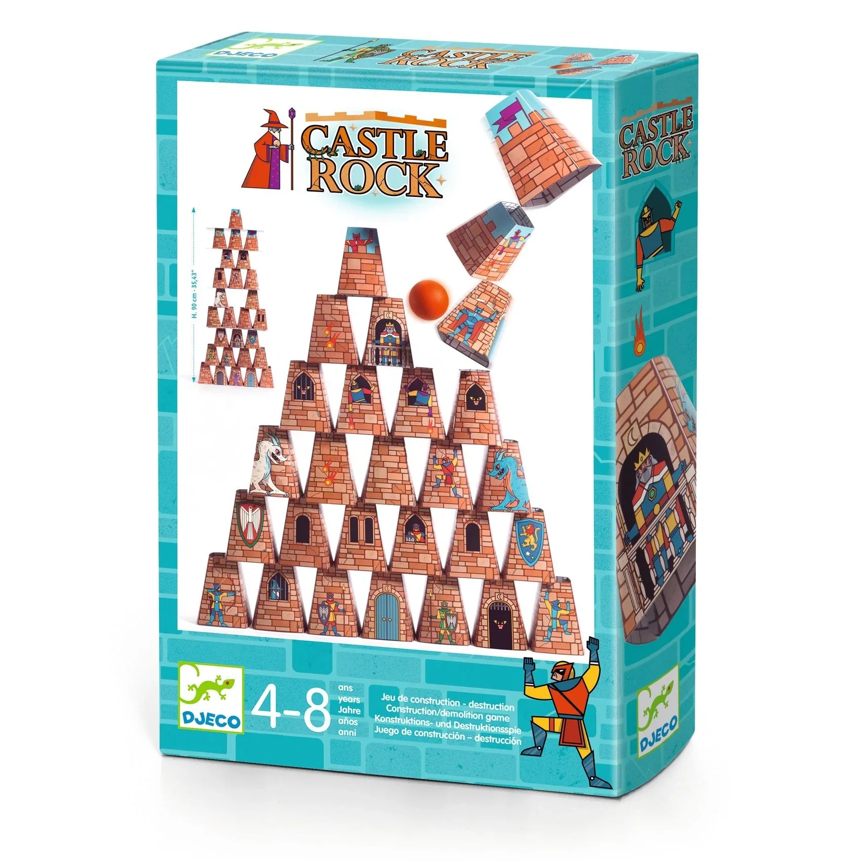 Djeco Target Toss Game - Build-and-Destroy - Castle Rock