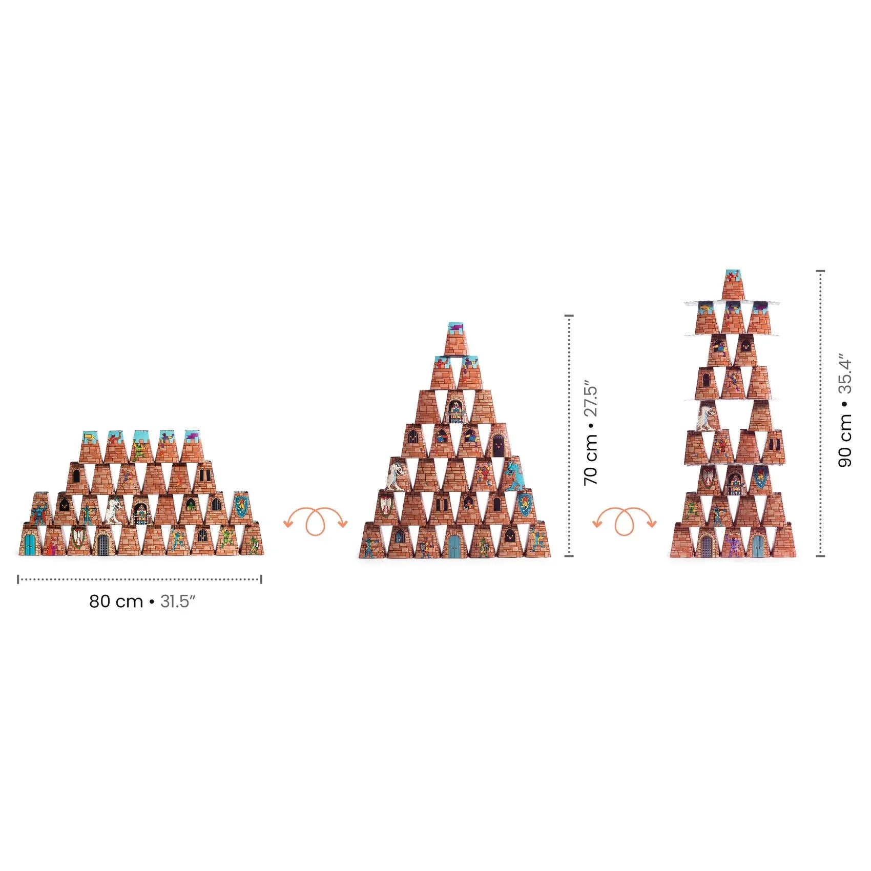 Djeco Target Toss Game - Build-and-Destroy - Castle Rock