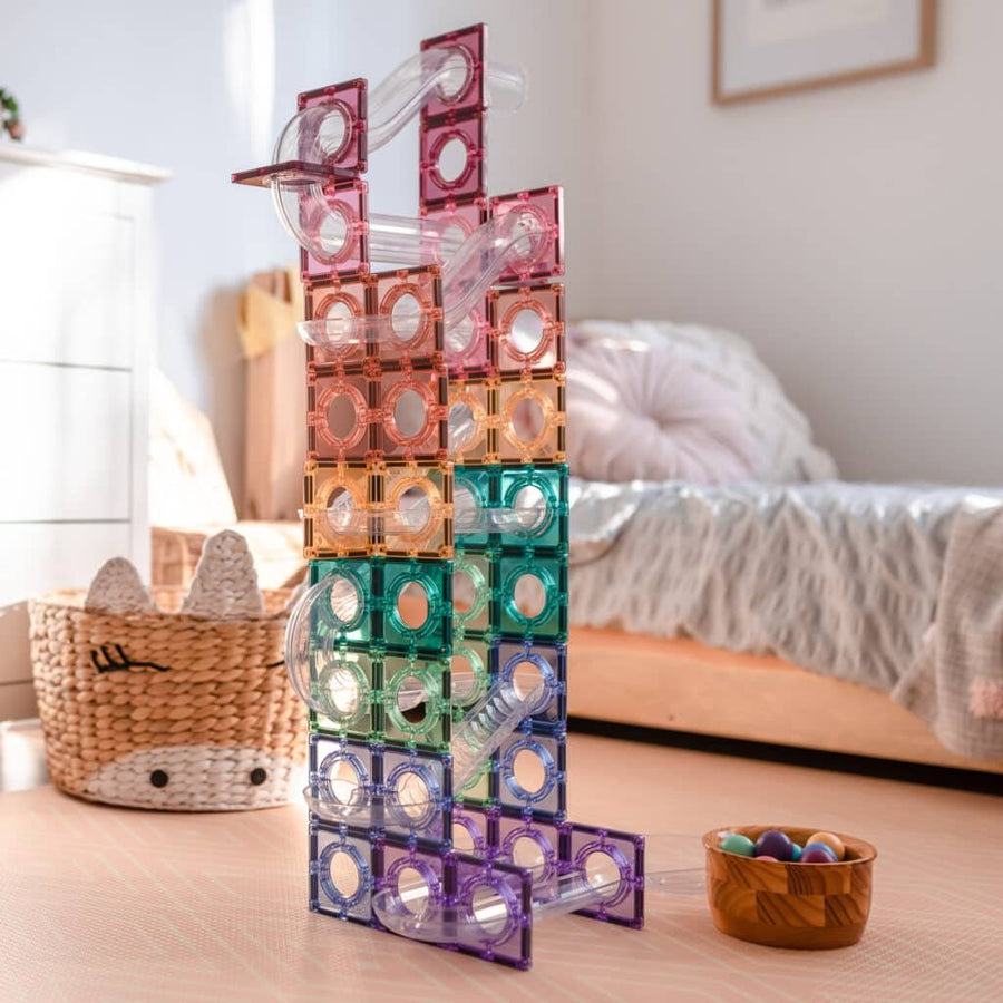Connetix® Pastel Ball Run Pack 106 db - os - Connetix - Készségfejlesztők - OduStore
