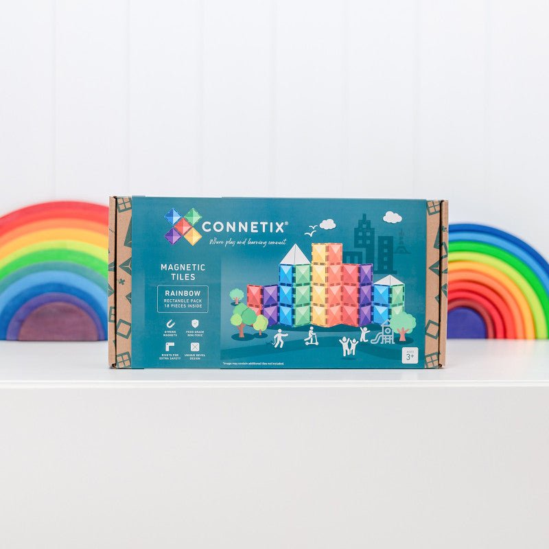 Connetix® Rainbow rectangle pack - 18db - os - Connetix - Kreatív - OduStore