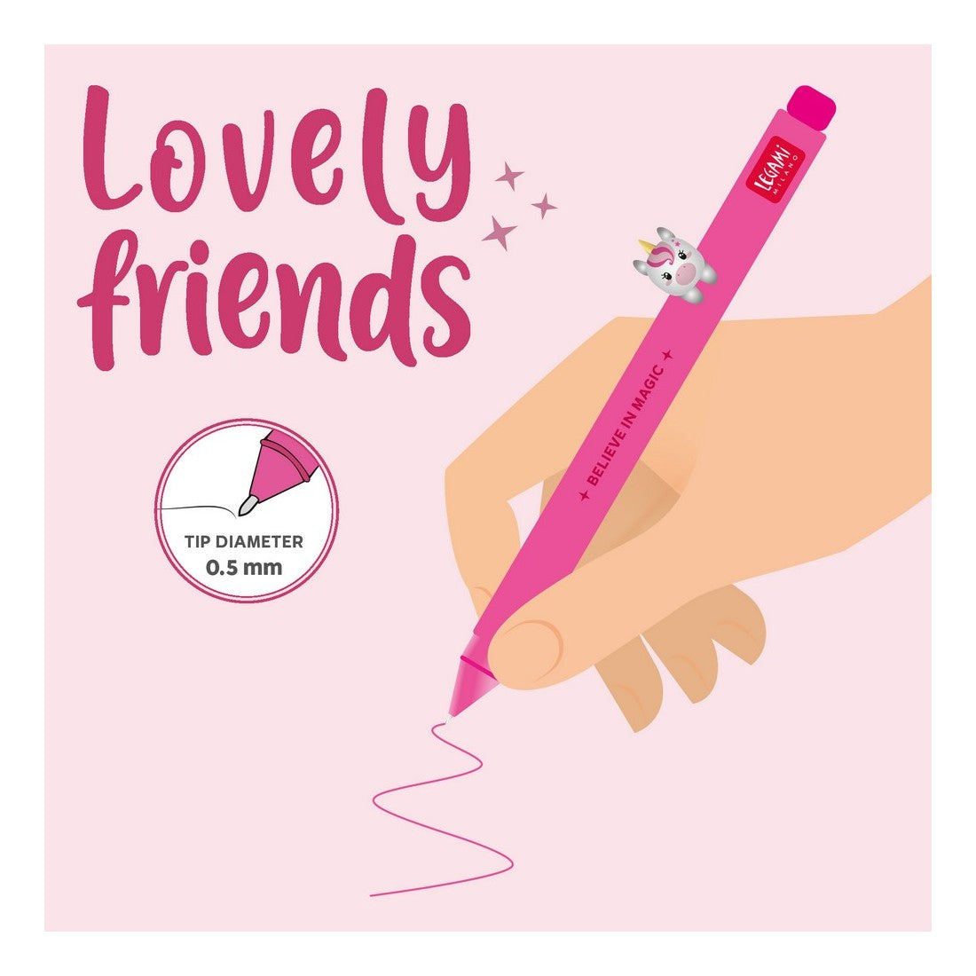 Legami Zselés toll - Lovely Friends