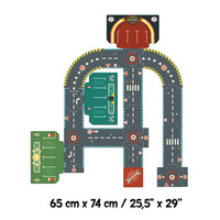 Djeco® CRAZY MOTORS autópálya - Városi körút - Circuit