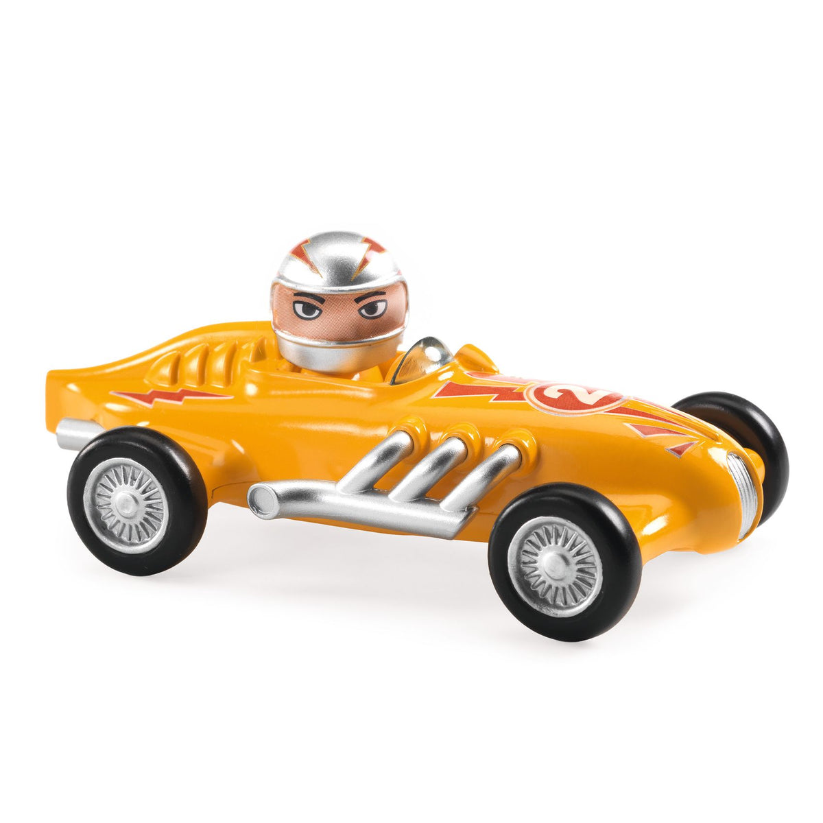 Djeco CRAZY MOTORS játékautó - Sárga fény - Yellow Super Spêed