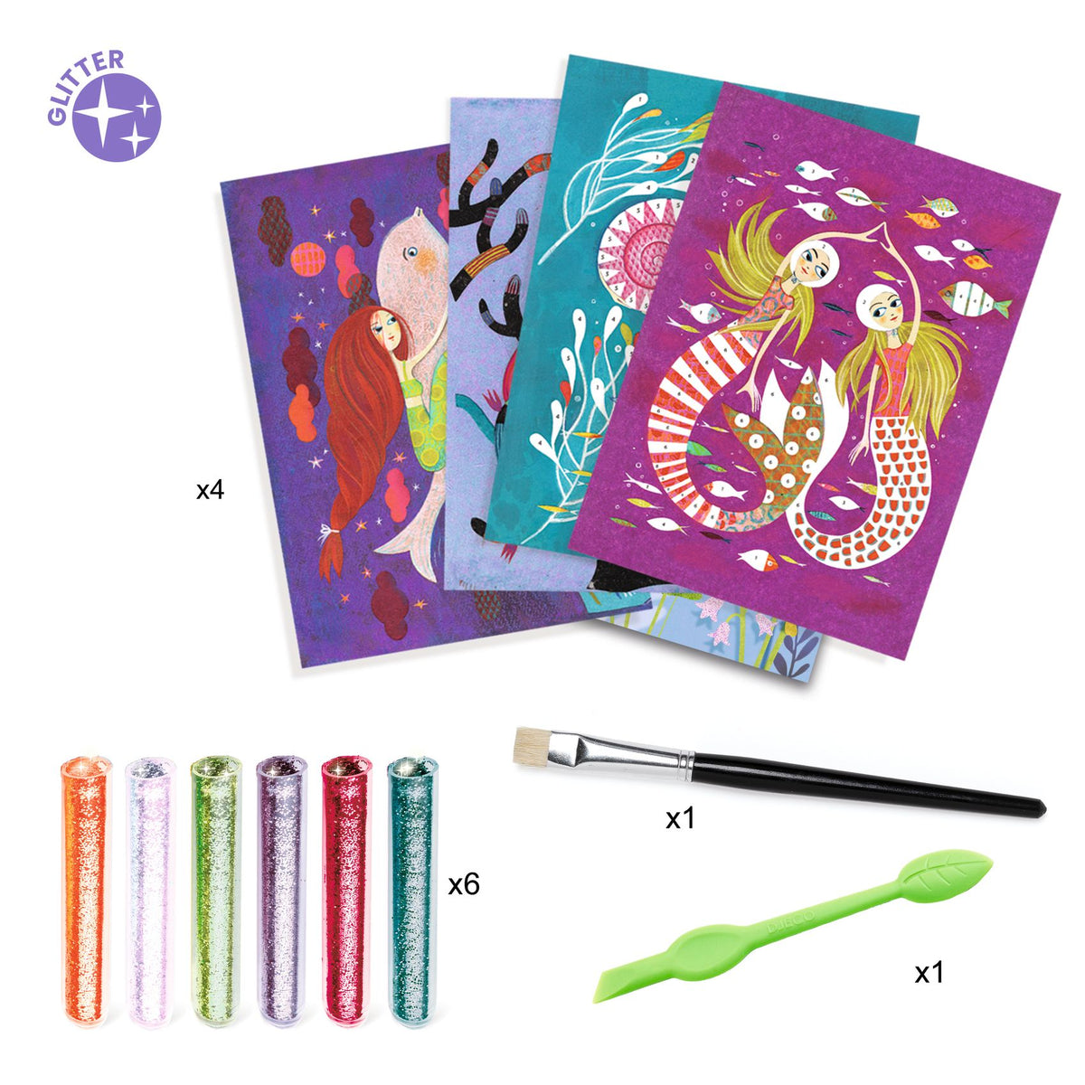 Djeco Csillámkép készítés - Sellők - Mermaids