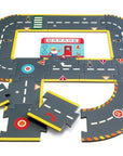 Djeco CRAZY MOTORS autópálya - Városi kőrút - City circuit - Giant puzzle - 26 pcs - Djeco - Gyerekjátékok