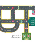 Djeco CRAZY MOTORS autópálya - Városi kőrút - City circuit - Giant puzzle - 26 pcs - Djeco - Gyerekjátékok