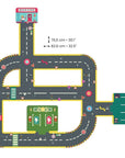 Djeco CRAZY MOTORS autópálya - Városi kőrút - City circuit - Giant puzzle - 26 pcs - Djeco - Gyerekjátékok