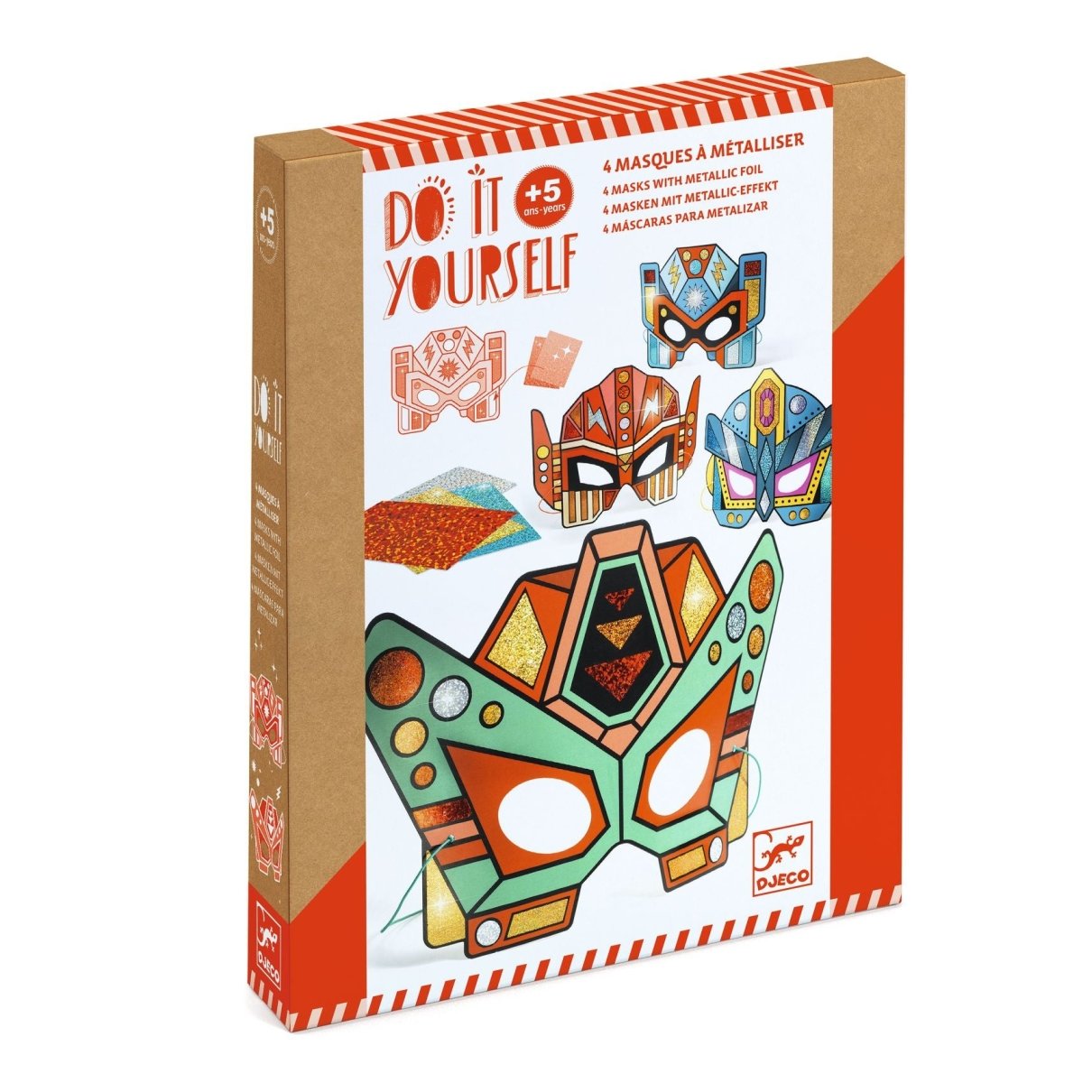 Djeco Csináld magad! - Fémfóliás Robot arcmaszkok - Djeco - Kreatív