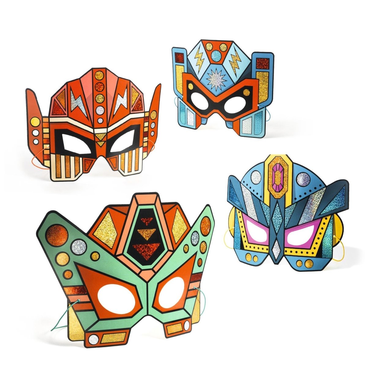 Djeco Csináld magad! - Fémfóliás Robot arcmaszkok - Djeco - Kreatív