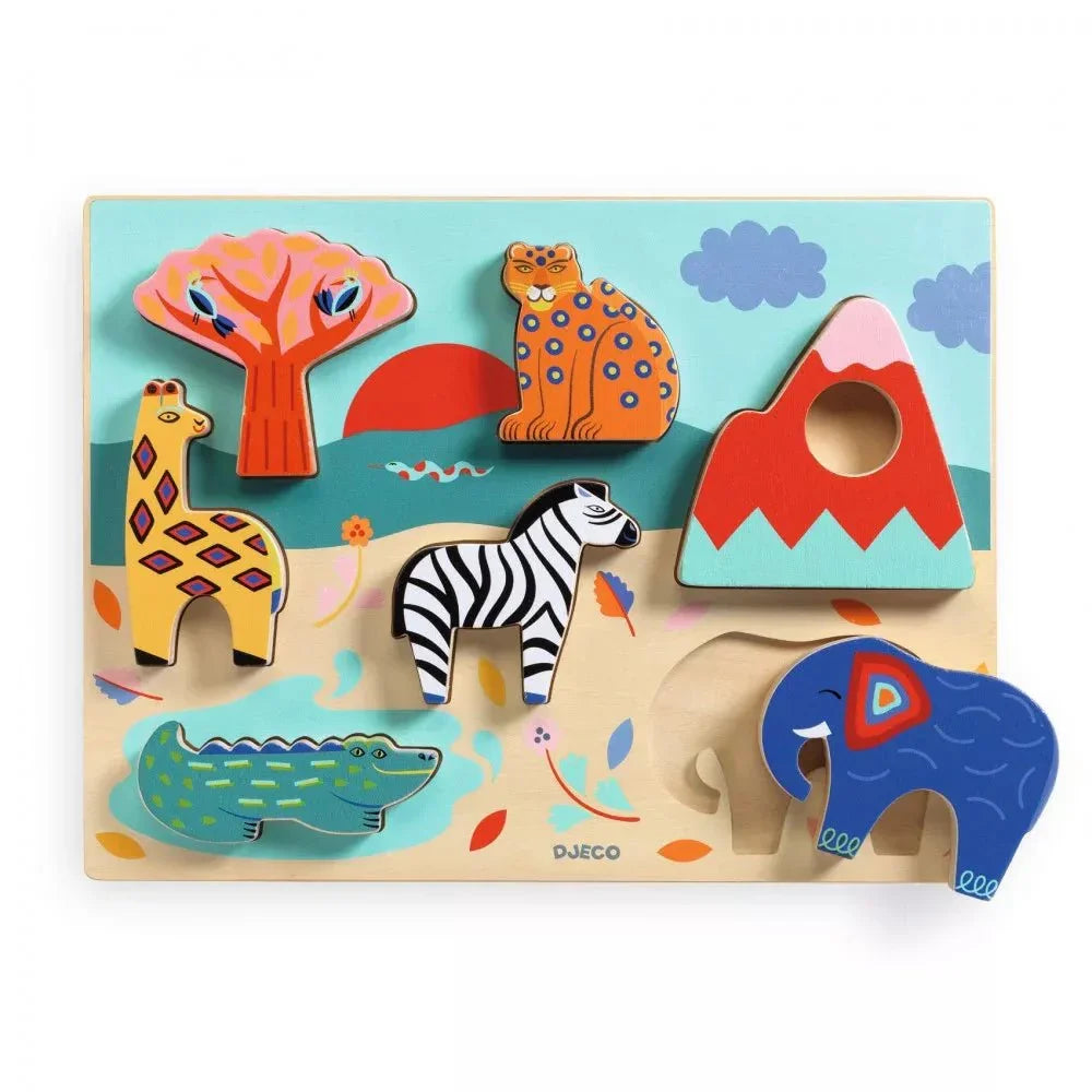 Djeco® Formabeillesztő - Savana story - OduStore - Készségfejlesztők - Djeco