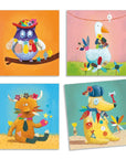 Djeco Matricázó képkészítés - Alkoss állatokat! - Create animals - Djeco - Foglalkoztató
