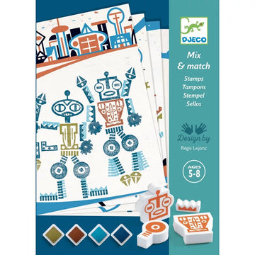 Djeco® Nyomdakészlet - Alien robots - Djeco - Kreatív - OduStore