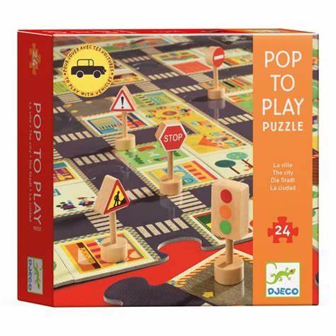 Djeco® Óriás puzzle - City - OduStore - Társas, kártya - Djeco