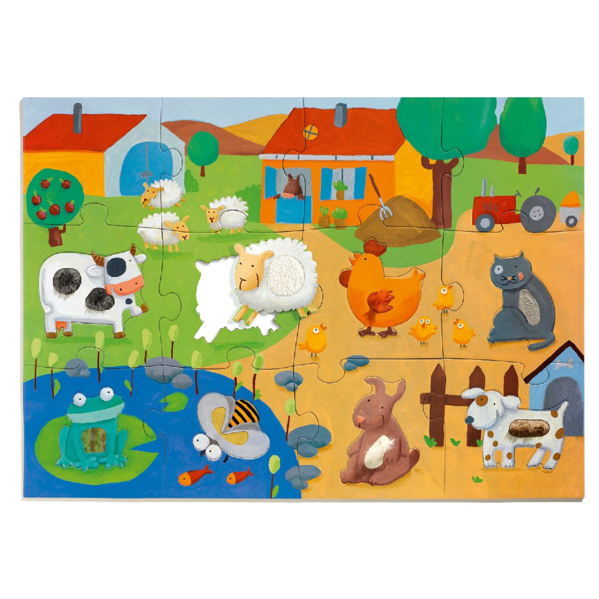 Djeco Óriás puzzle - Tanyasi állatsimogató - Djeco - Készségfejlesztők