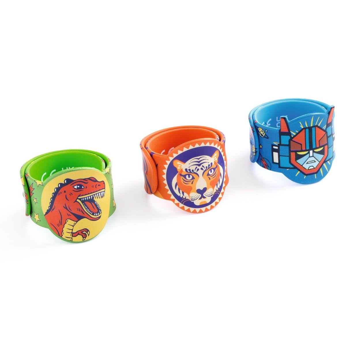 Djeco Rácsapós karkötő - Dínó, Tigris, Szuperhős - Winding bracelets dino, tiger, superhero - Djeco - Kiegészítő