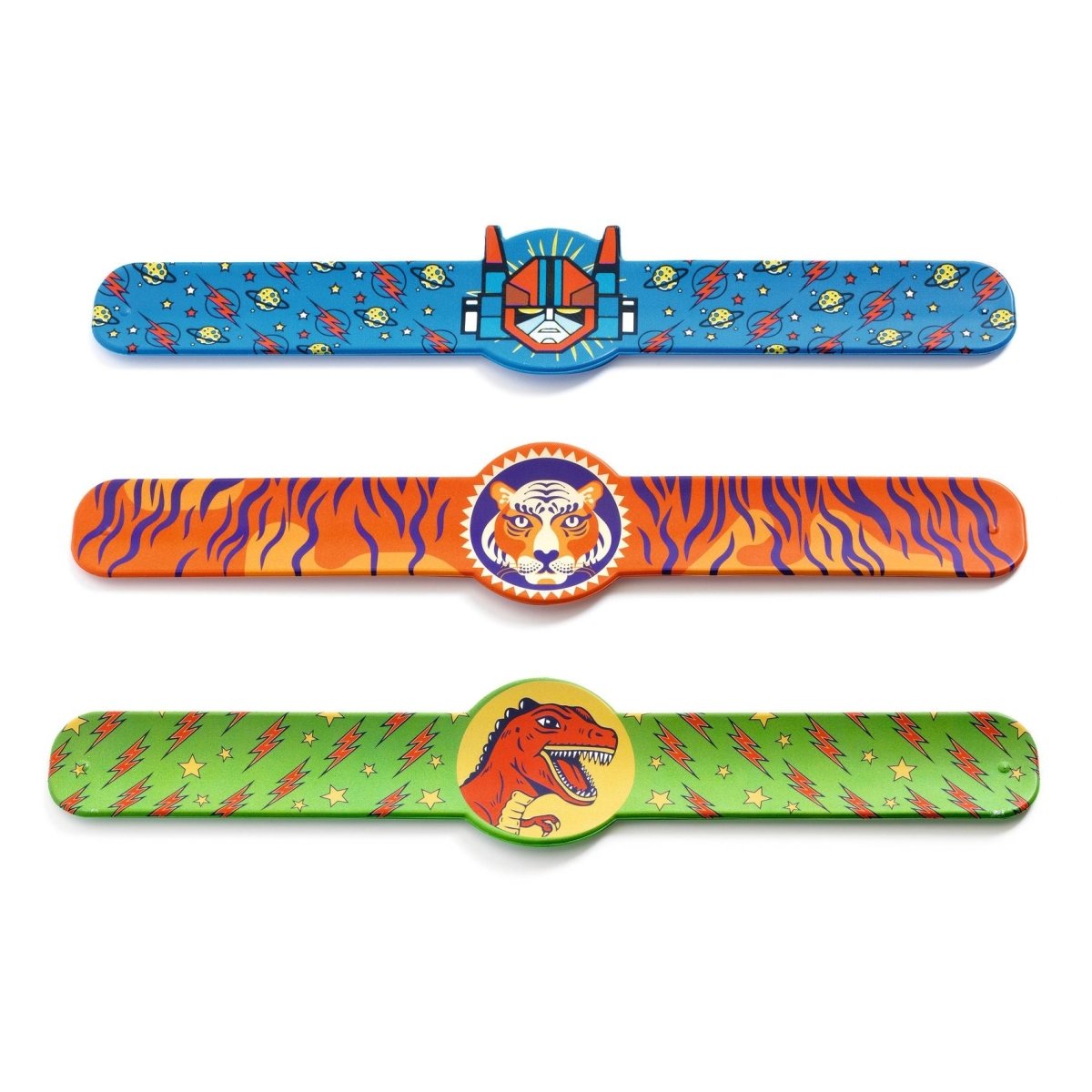 Djeco Rácsapós karkötő - Dínó, Tigris, Szuperhős - Winding bracelets dino, tiger, superhero - Djeco - Kiegészítő