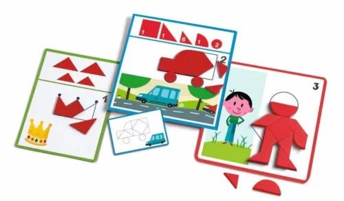 Djeco® Tangram - Formafelismerő - Eduludo shapes - Djeco - Készségfejlesztők - OduStore